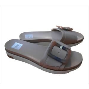 Dolce Vita Cayden Womens Open Toe Chunky Tortoise Shell Like Buckle Size 10